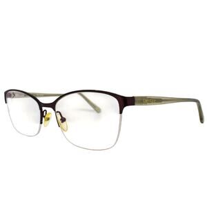 Karen Kane Cicely Brown 52-17-135mm Eyeglasses FRAMES ONLY - GOOD CONDITION